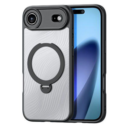 Калъф от Dux Ducis Aimo Mag Case with Magnetic Ring and Stand за iPhone 17 Air – Black