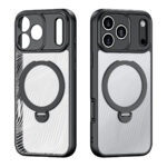 Калъф от Dux Ducis Aimo Mag Case with Magnetic Ring and Stand за iPhone 17 Pro Max - Black - Image 2