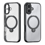 Калъф от Dux Ducis Aimo Mag Case with Magnetic Ring and Stand за iPhone 17 – Black - Image 2