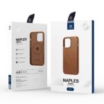 Калъф от Dux Ducis Naples case за iPhone 14 magnetic leather case MagSafe brown - Image 10