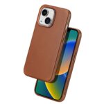 Калъф от Dux Ducis Naples case за iPhone 14 magnetic leather case MagSafe brown - Image 2