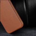 Калъф от Dux Ducis Naples case за iPhone 14 magnetic leather case MagSafe brown - Image 4