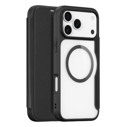 Калъф от Dux Ducis Skin X Pro Case за iPhone 17 Pro Max with Wallet, MagSafe Compatible - Black