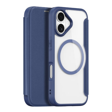 Калъф от Dux Ducis Skin X Pro за iPhone 17 Air Case with MagSafe and Wallet - Blue