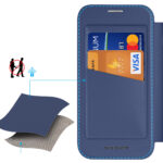 Калъф от Dux Ducis Skin X Pro за iPhone 17 Air Case with MagSafe and Wallet - Blue - Image 8