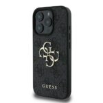 Калъф от Guess PU 4G Metal Logo Case за iPhone 16 Pro Grey - Image 2