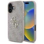 Калъф от Guess PU 4G Metal Logo Case за iPhone 16 Pink