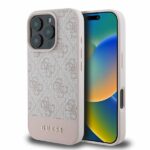 Калъф от Guess PU 4G Stripe Case за  iPhone 16 Pro Pink