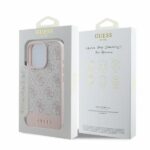Калъф от Guess PU 4G Stripe Case за  iPhone 16 Pro Pink - Image 5