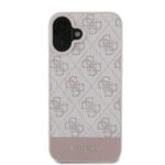 Калъф от Guess PU 4G Stripe Case за iPhone 16 Pink - Image 3