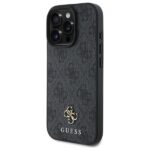 Калъф от Guess PU 4G Small Metal Logo MagSafe Case за iPhone 16 Pro Grey - Image 2