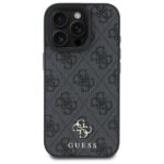 Калъф от Guess PU 4G Small Metal Logo MagSafe Case за iPhone 16 Pro Grey - Image 3