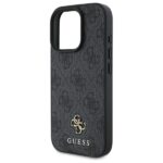 Калъф от Guess PU 4G Small Metal Logo MagSafe Case за iPhone 16 Pro Grey - Image 6