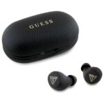 Слушалки Guess PU Grained ENC TWS Wireless Earphones Black