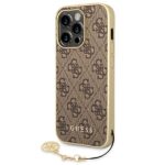 Калъф Guess 4G Charms Case for iPhone 14 Pro Brown