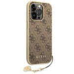 Калъф Guess 4G Charms Case for iPhone 14 Pro Brown - Image 3