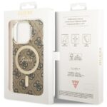 Калъф Guess 4G IML MagSafe Case for iPhone 14 Pro Brown - Image 7