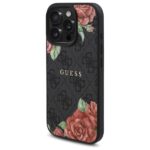 Калъф от Guess PU Leather 4G Roses MagSafe Case за iPhone 16 Pro Black - Image 2