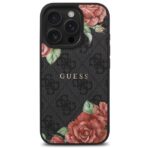 Калъф от Guess PU Leather 4G Roses MagSafe Case за iPhone 16 Pro Black - Image 3