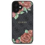 Калъф от Guess PU Leather 4G Roses MagSafe Case for iPhone 16 Black - Image 3