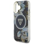 Калъф от Guess IML Glitter Magnolia and Triangle Logo MagSafe Case for iPhone 16 Black - Image 6