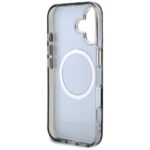 Калъф от Guess IML Glitter Magnolia and Triangle Logo MagSafe Case for iPhone 16 Black - Image 7