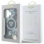 Калъф от Guess IML Glitter Magnolia and Triangle Logo MagSafe Case for iPhone 16 Black - Image 8