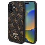 Калъф от Guess PU Leather 4G Triangle Metal Logo Case for iPhone 16 Black