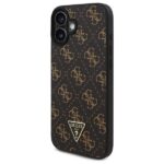 Калъф от Guess PU Leather 4G Triangle Metal Logo Case for iPhone 16 Black - Image 2