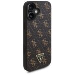 Калъф от Guess PU Leather 4G Triangle Metal Logo Case for iPhone 16 Black - Image 4