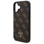 Калъф от Guess PU Leather 4G Triangle Metal Logo Case for iPhone 16 Black - Image 6