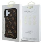Калъф от Guess PU Leather 4G Triangle Metal Logo Case for iPhone 16 Black - Image 8