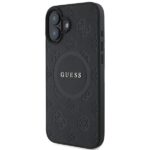 Калъф от Guess Saffiano Peony Stamp MagSafe Case за iPhone 16 Black - Image 2