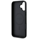 Калъф от Guess Saffiano Peony Stamp MagSafe Case за iPhone 16 Black - Image 6