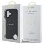 Калъф от Guess Saffiano Peony Stamp MagSafe Case за iPhone 16 Black - Image 7