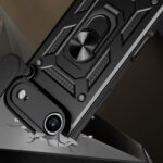 Калъф Hybrid Armor Camshield за iPhone 17 Air with Stand and Camera Cover - Black - Image 2