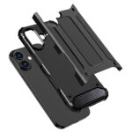 Калъф от Hybrid Armor case за iPhone 17 - black - Image 7
