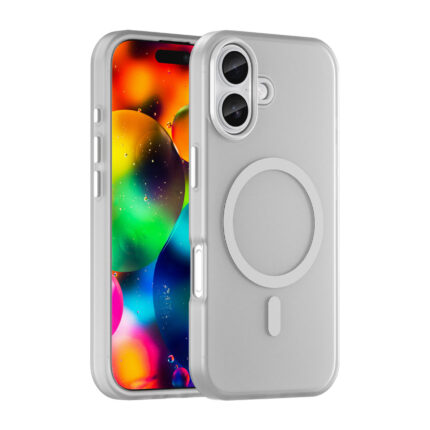 Калъф от Magnetic Abrasive за iPhone 17  Compatible with MagSafe - Matte White