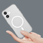 Калъф от Magnetic Abrasive за iPhone 17  Compatible with MagSafe - Matte White - Image 4