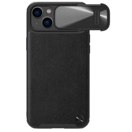 Калъф от Nillkin CamShield Leather S Case iPhone 14 case cover with camera cover black