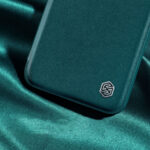 Калъф от Nillkin Qin Cloth Pro Case Case for iPhone 14 Pro Max Camera Cover Holster Cover Flip Case Blue - Image 10
