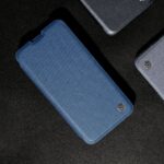 Калъф от Nillkin Qin Cloth Pro Case Case for iPhone 14 Pro Max Camera Cover Holster Cover Flip Case Blue - Image 20