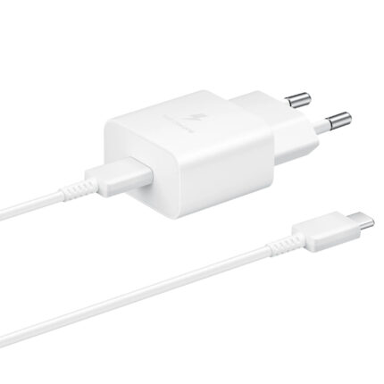 Зарядно EP-T1510XWE Samsung USB-C 15W Travel Charger + USB-C Data Cable W