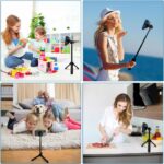 Селфи стик Tech-Protect L06S Bluetooth magnetic selfie stick with MagSafe, remote control, tripod up to 82cm and 360 head - black - Image 7