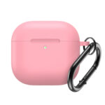 Калъф Silicone
Case for Airpods 4 with
Carabiner - Pink