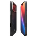 Калъф от Spigen Enzo Aramid "T" MagSafe Case for iPhone 17 Pro - Black and Silver - Image 6