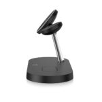 Зарядна станция от Tech-Protect A12 3in1 MagSafe Inductive Charger for Smartphone/Headphones/Smartwatch - Black - Image 4