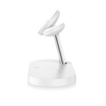 Зарядна станция от Tech-Protect A12 3in1 MagSafe Inductive Charger for Smartphone/Headphones/Smartwatch - White - Image 4