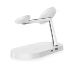 Зарядна станция от Tech-Protect A12 3in1 MagSafe Inductive Charger for Smartphone/Headphones/Smartwatch - White - Image 5