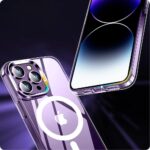 Калъф от Tech-Protect
 FlexAir Hybrid MagSafe Case за iPhone 15 Pro Max - Clear - Image 4
